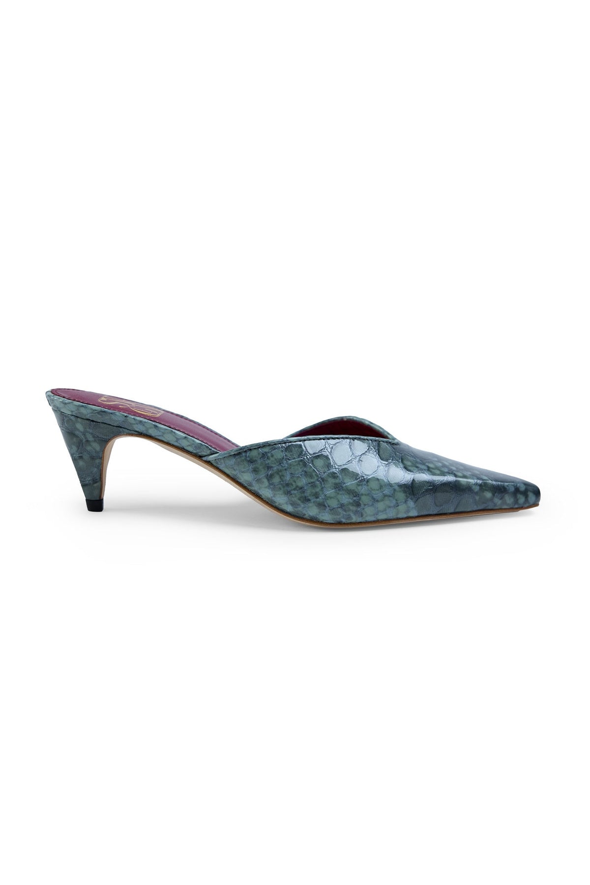 The Exotic Carol Kitten Heel in Peacock
