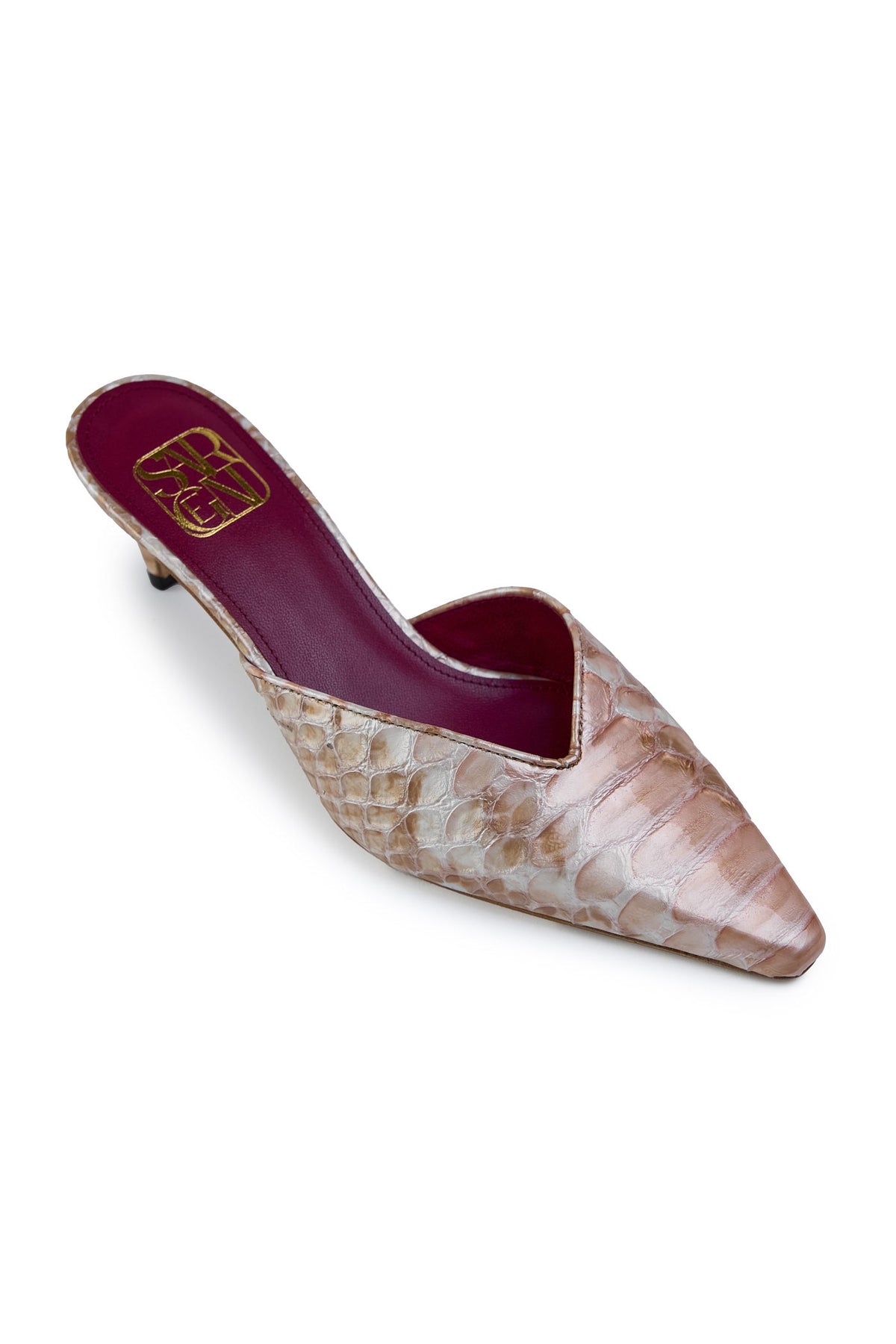 The Exotic Carol Kitten Heel in Tawny