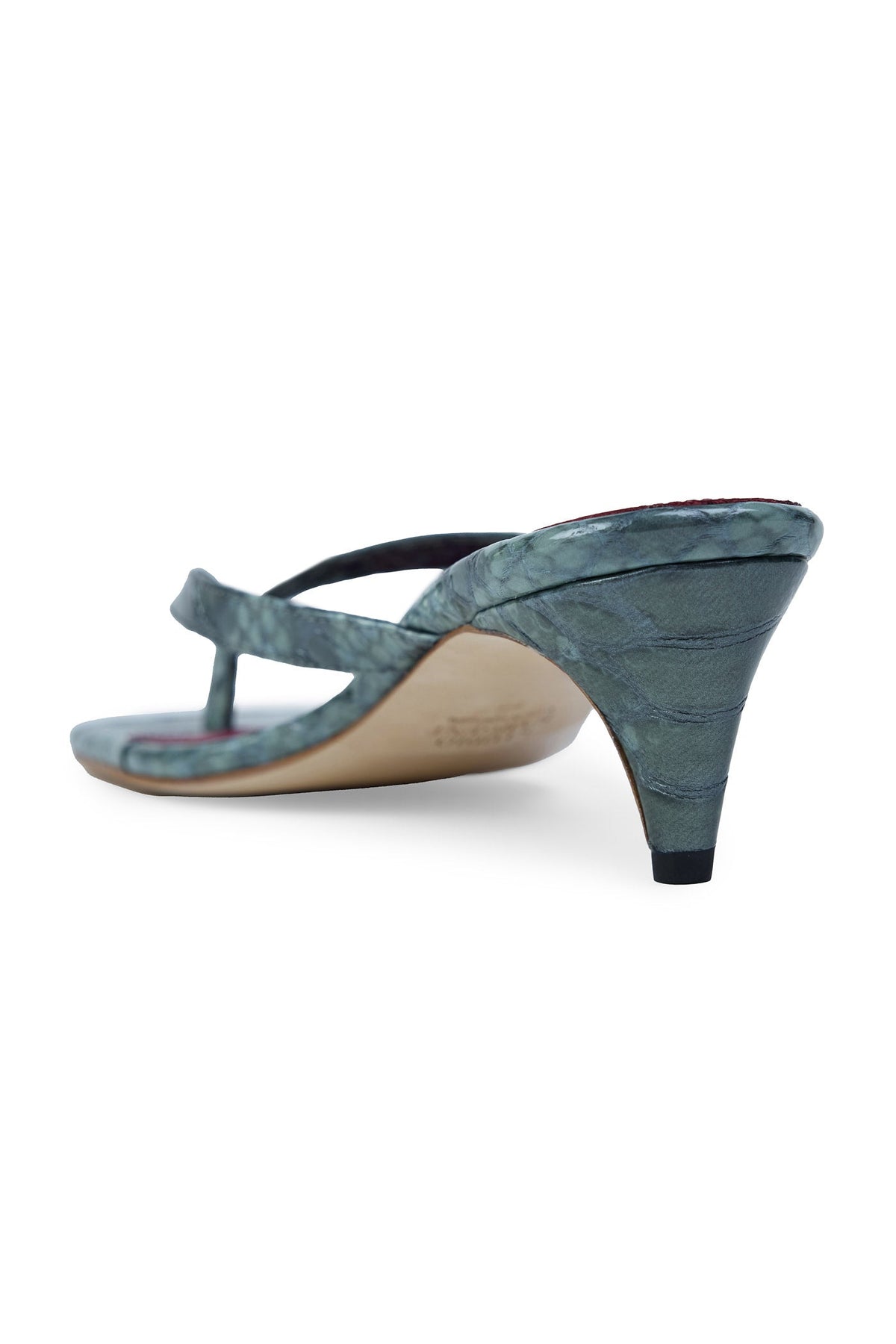The Exotic Holly Heeled Sandal in Peacock