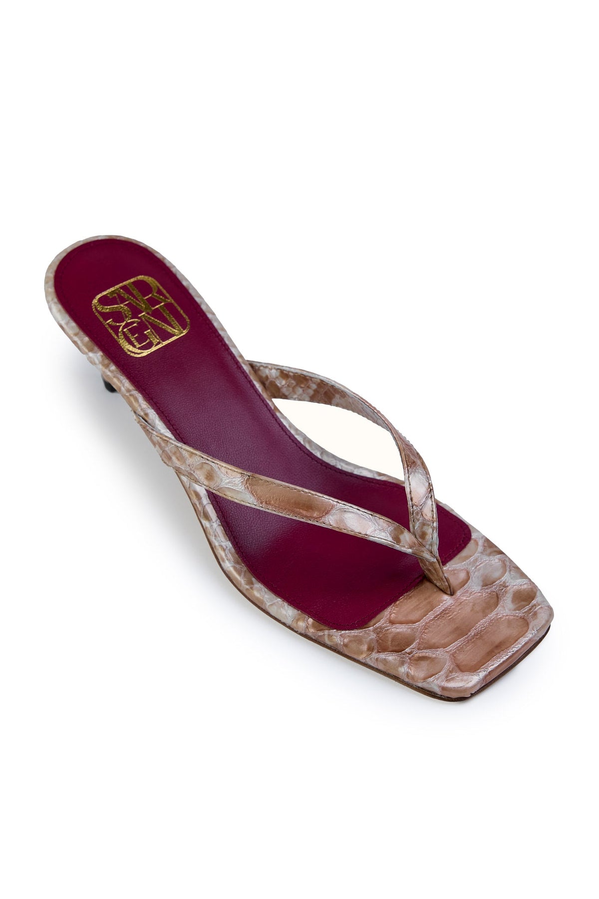 The Exotic Holly Heeled Sandal in Tawny